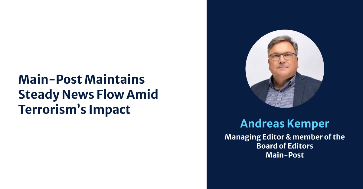 Staying on top of seismic shock: Main-Post keeps a cool head (and a constant newsflow) as terrorism strikes home 