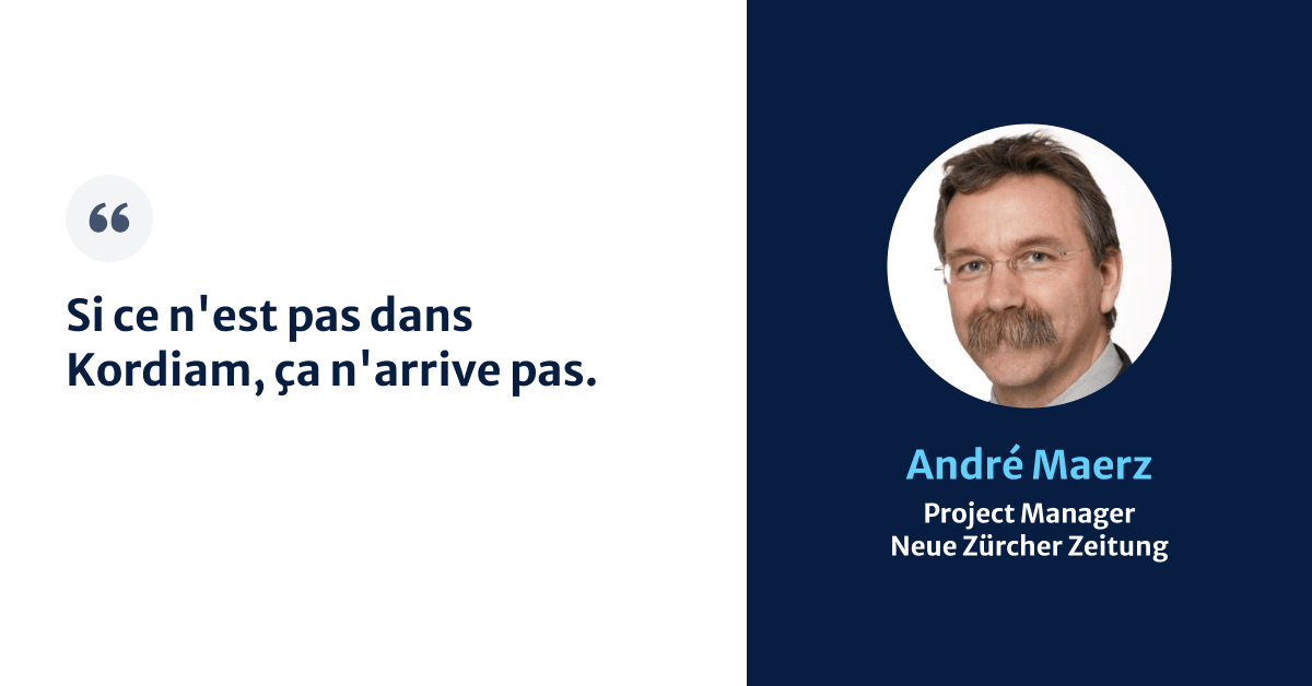 Kordiam & Neue Zürcher Zeitung (NZZ) : Une étude de cas pour améliorer la planification du contenu dans une salle de rédaction