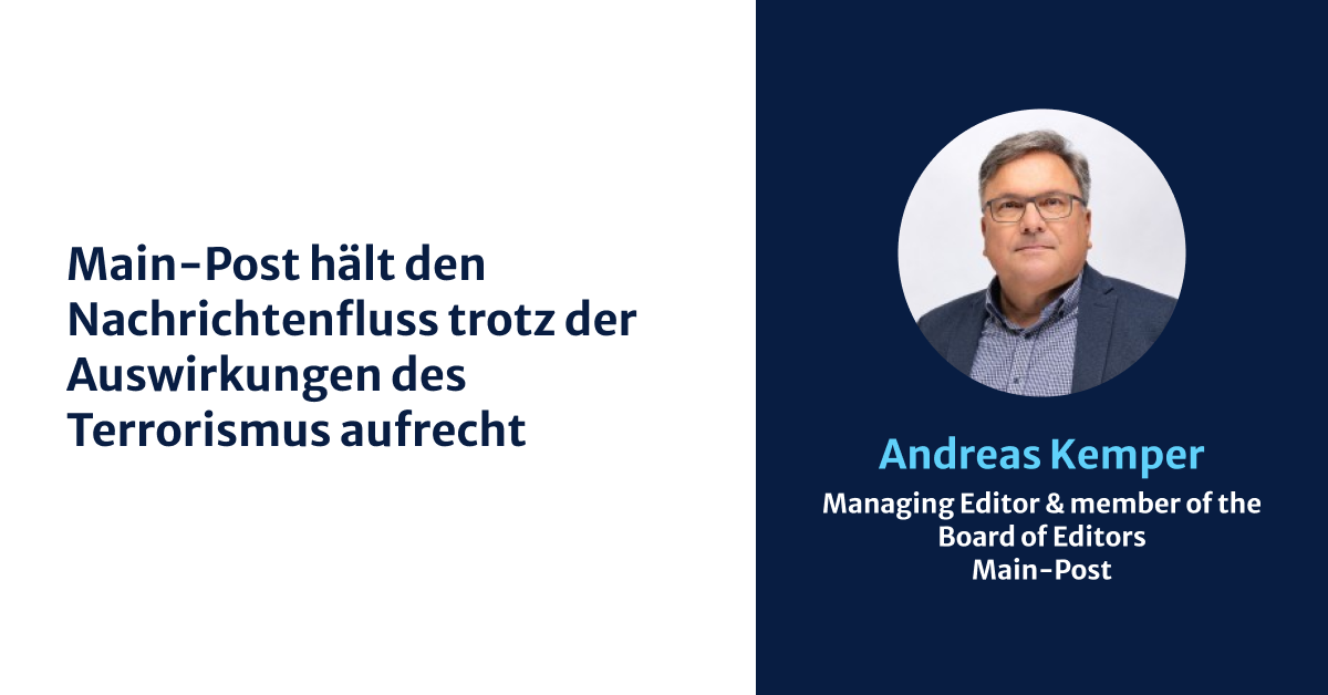 Seismischer Schock: Main-Post bewahrt einen kühlen Kopf (und einen konstanten Nachrichtenfluss), während der Terrorismus die Heimat trifft