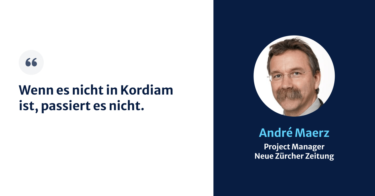 Kordiam & Neue Zürcher Zeitung (NZZ): Eine Fallstudie zur Verbesserung der Inhaltsplanung in einem Newsroom